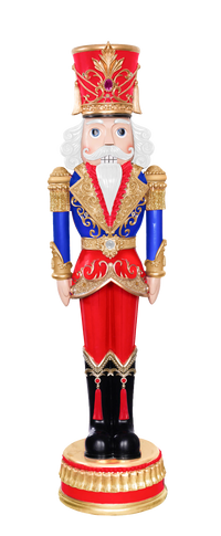 6 FT Red, Blue & Gold Nutcracker