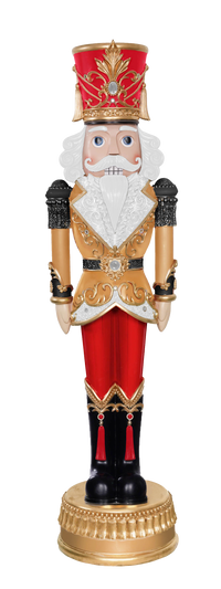 6 FT Red, Gold & Black Nutcracker