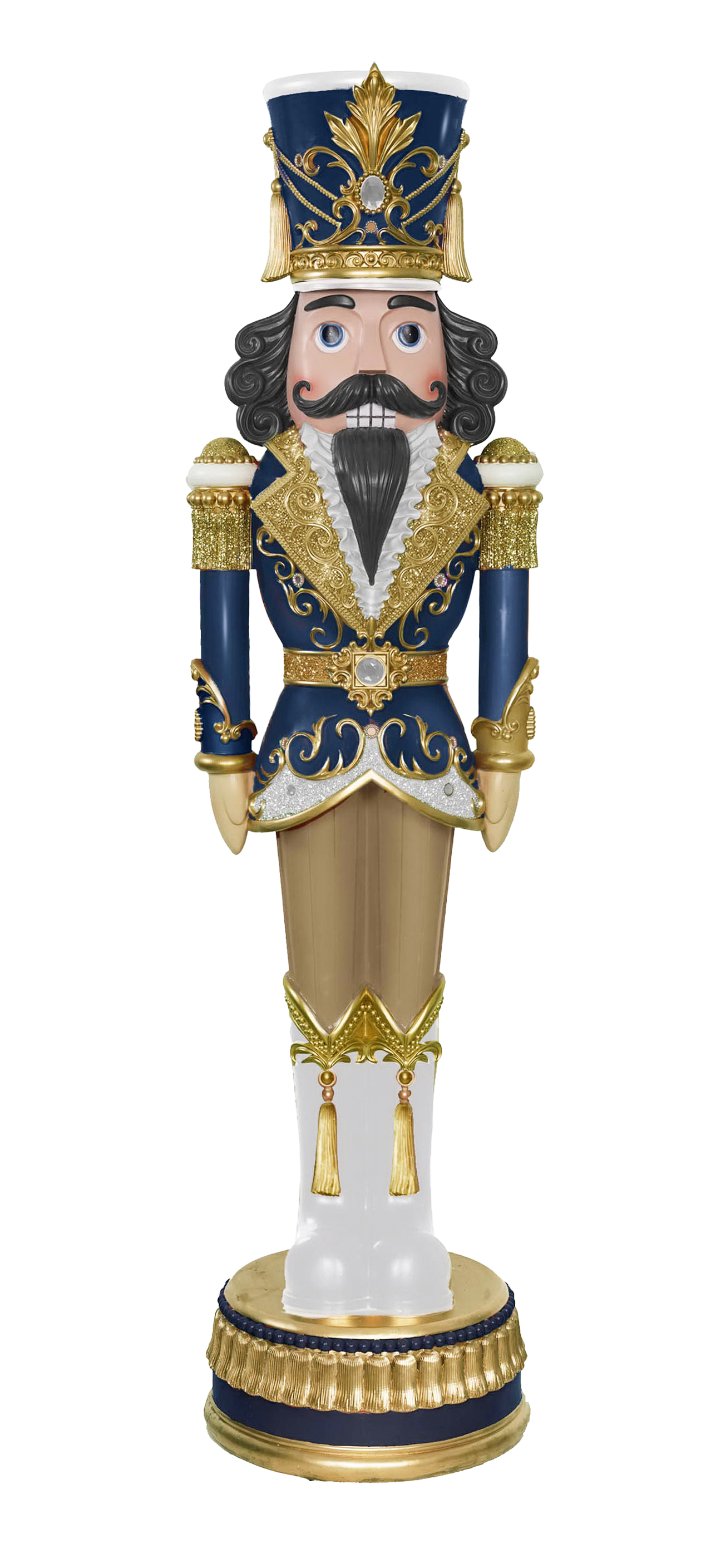 6 FT Blue & Gold Nutcracker