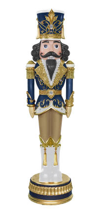 6 FT Blue & Gold Nutcracker