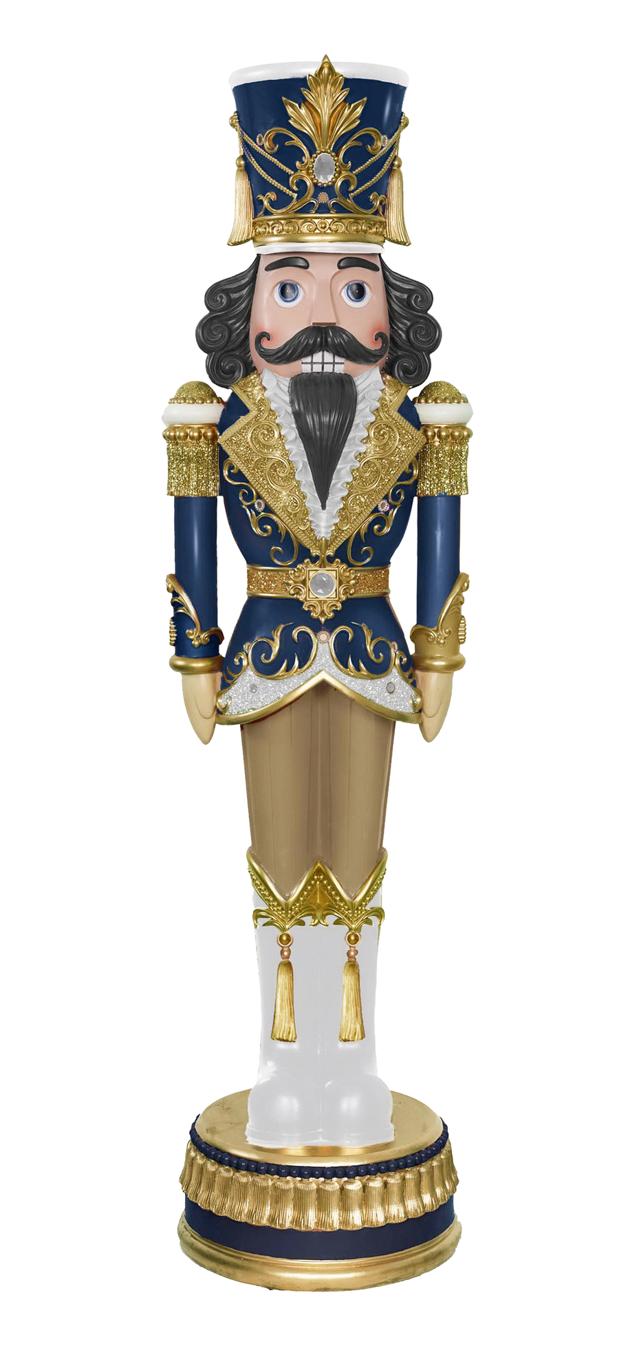 6 FT Blue & Gold Nutcracker