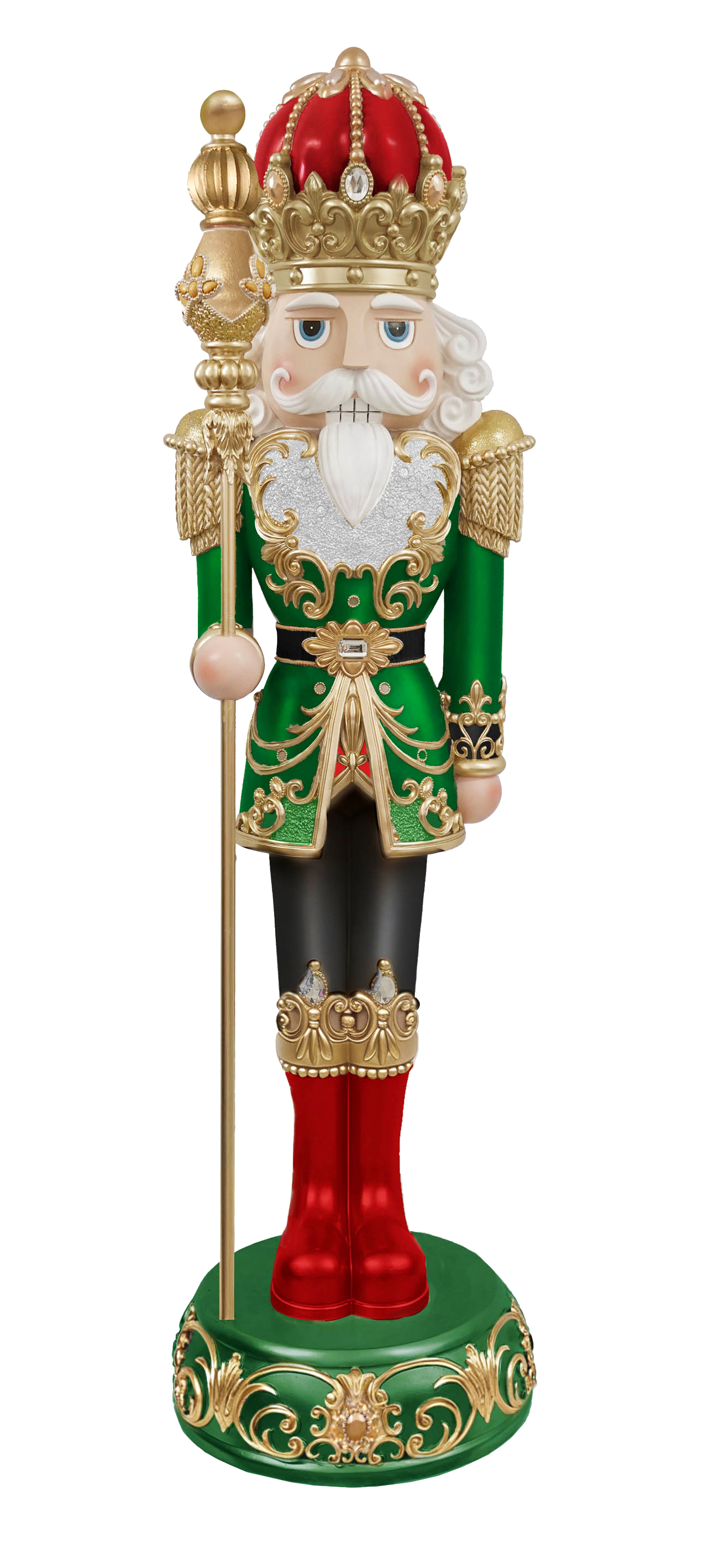 6 FT Red, Green & Gold Nutcracker