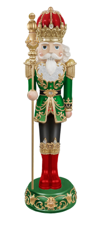 6 FT Red, Green & Gold Nutcracker