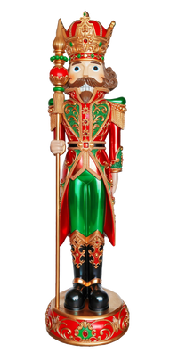 8 FT Red & Green Nutcracker