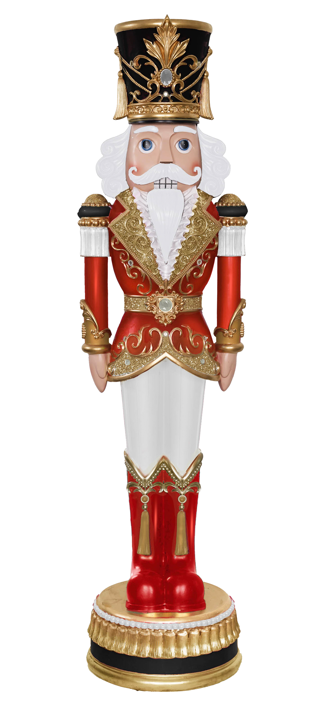 6 FT Red, Black & White Nutcracker
