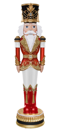 6 FT Red, Black & White Nutcracker
