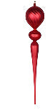 25" Matte Glitter Finial Ornament