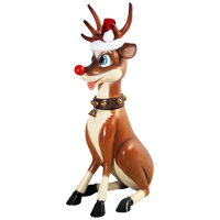 3 FT Sitting Funny Reindeer