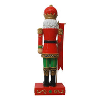 9 FT Traditional Nutcracker with Merry Christmas Sign