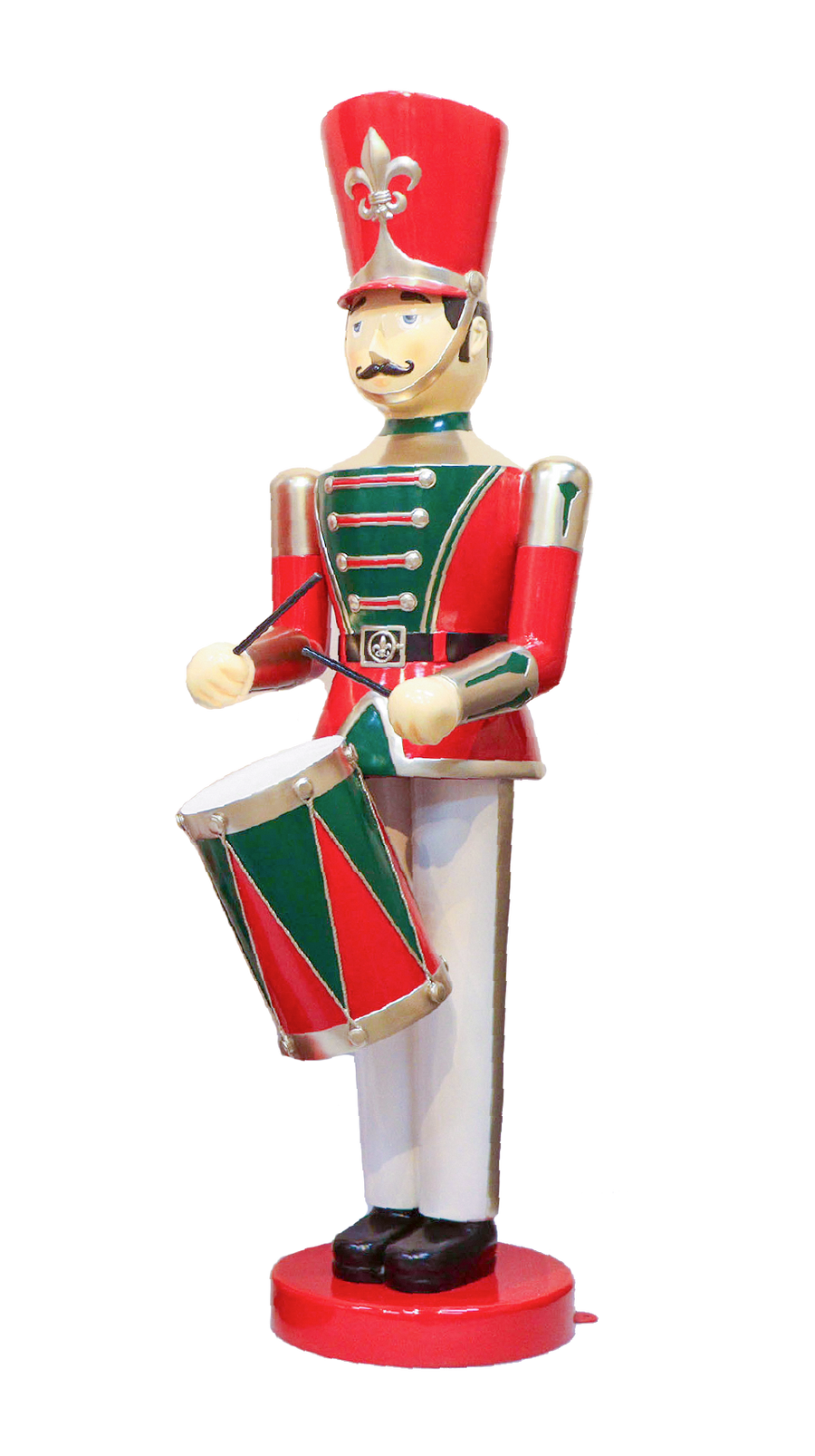 6 FT Red, Green & Gold Toy Soldier With Drum