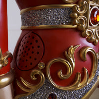 6 FT Red & Gold Nutcracker With Multicolor LED Lights & Music