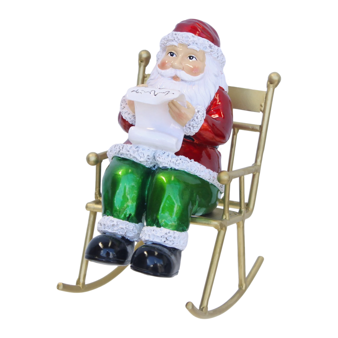 8" Santa In Rocking Chair