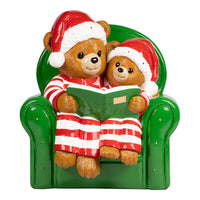 3 FT Lighted Bear & Family On Sofa Battery Operated