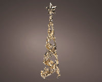 2.6 FT 400 Micro LED Warm White Gold Cone Tree