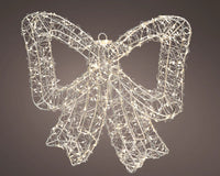 1.1 FT 500 Micro LED Warm White Silver Bow