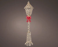 5 FT 720 Micro LED Warm White Gold Lamp Post