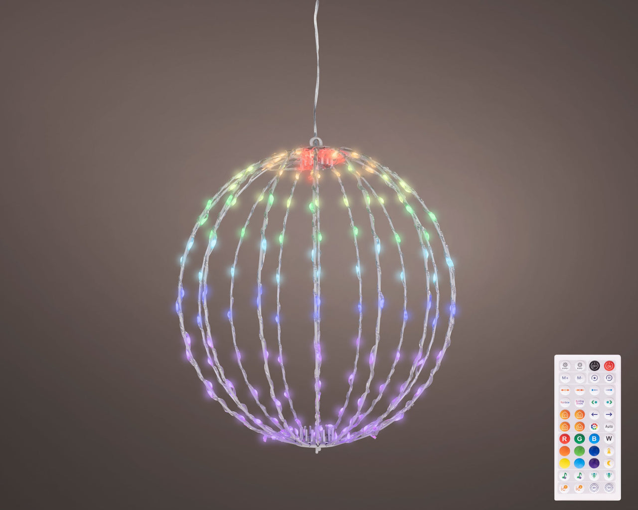 15" White Ball Micro Multi Color Changing LED