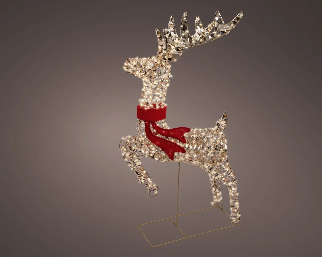 3.3 FT 720 Micro LED Gold Reindeer - Set of 2