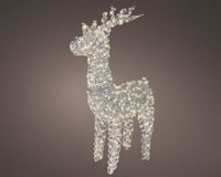 3.5 FT Silver Reindeer 800LED Micro Warm White