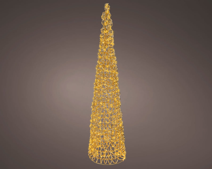 3 FT Gold Cone Tree Micro Classic Warm LED