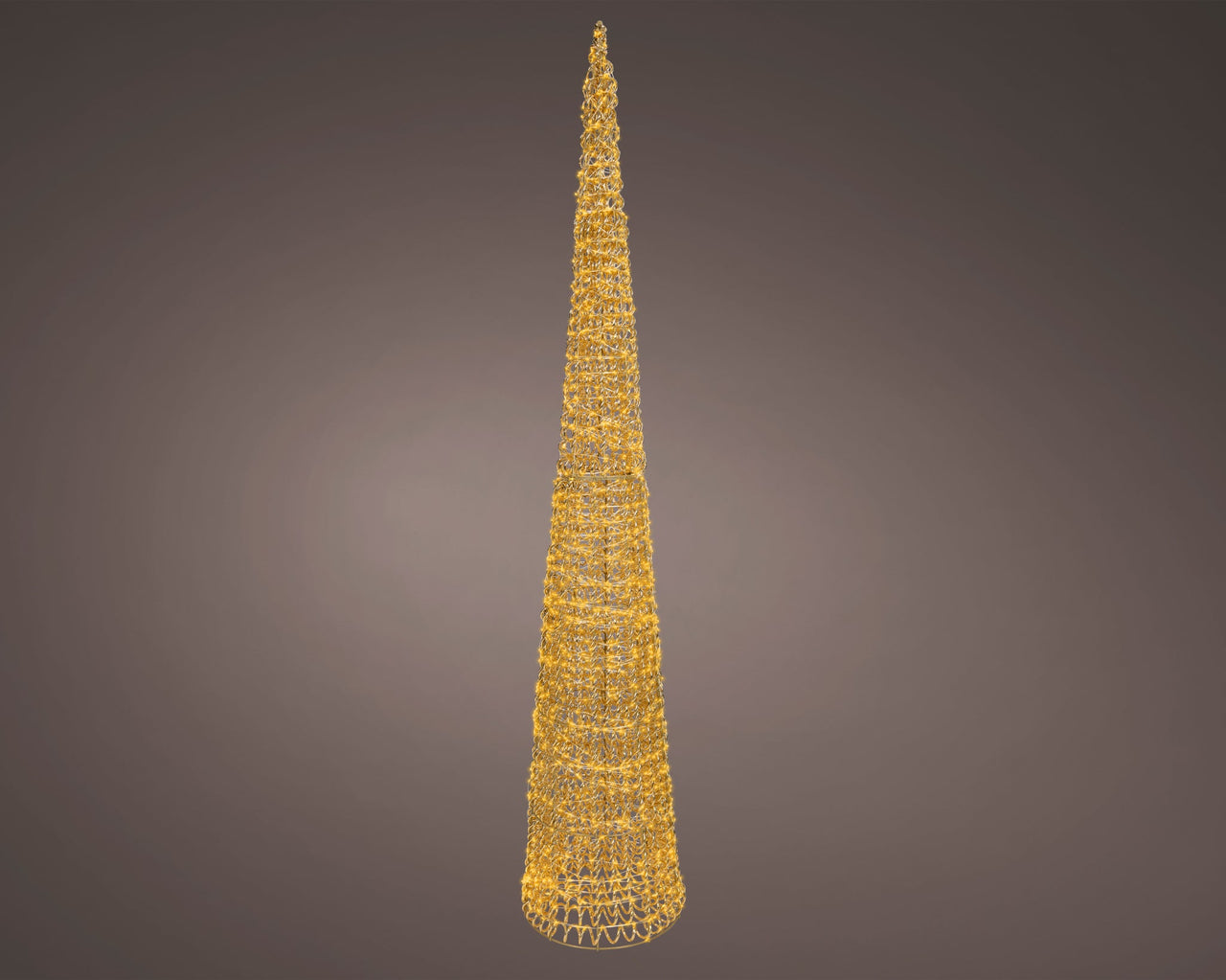 6 FT Gold Cone Tree Micro Classic Warm LED