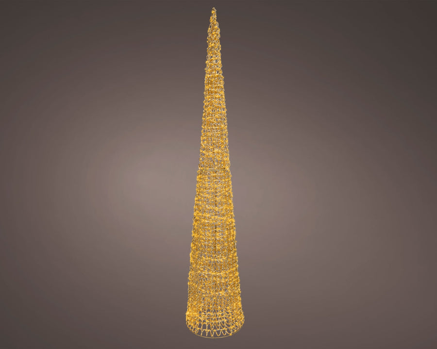 6 FT Gold Cone Tree Micro Classic Warm LED