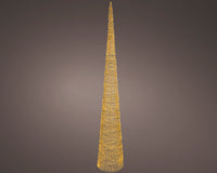 9 FT Gold Cone Tree Micro Classic Warm LED