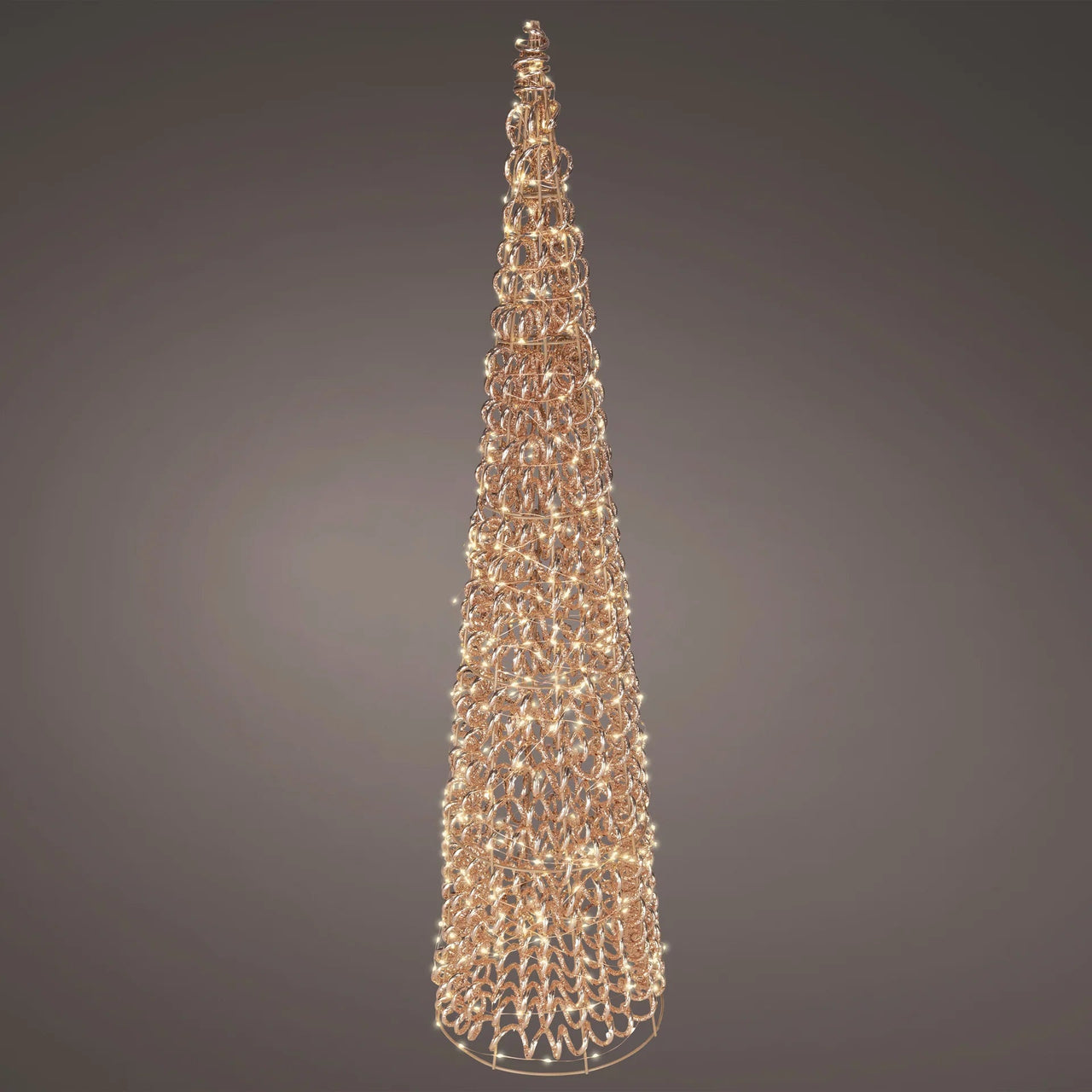 3 FT Rose Gold Cone Tree Micro Warm White LED