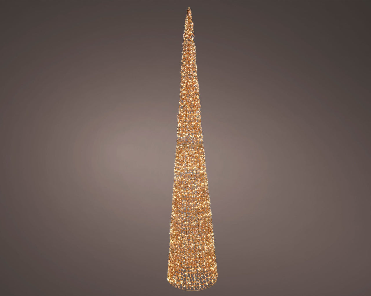 6 FT Rose Gold Cone Tree Micro Warm White LED
