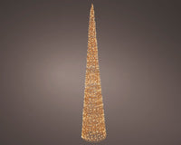 6 FT Rose Gold Cone Tree Micro Warm White LED