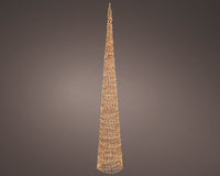 9 FT Rose Gold Cone Tree Micro Warm White LED