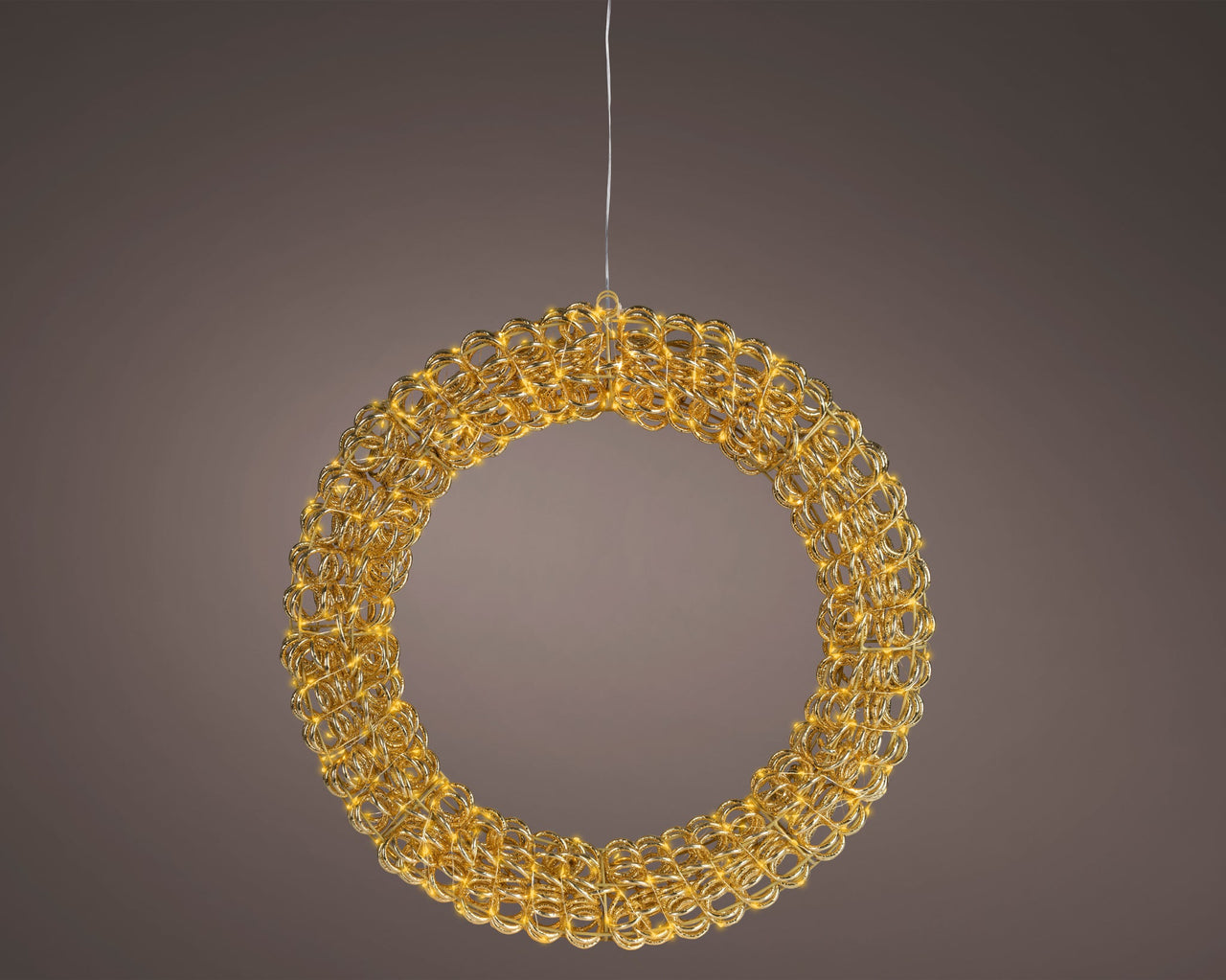 23" Gold Wreath Micro Classic Warm LED