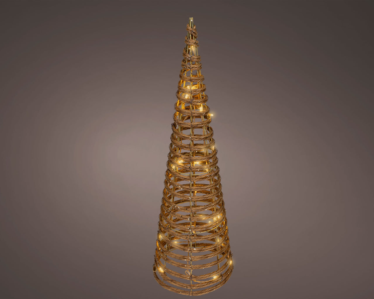 24" 32 LED Soft Warm Brown Cone Tree