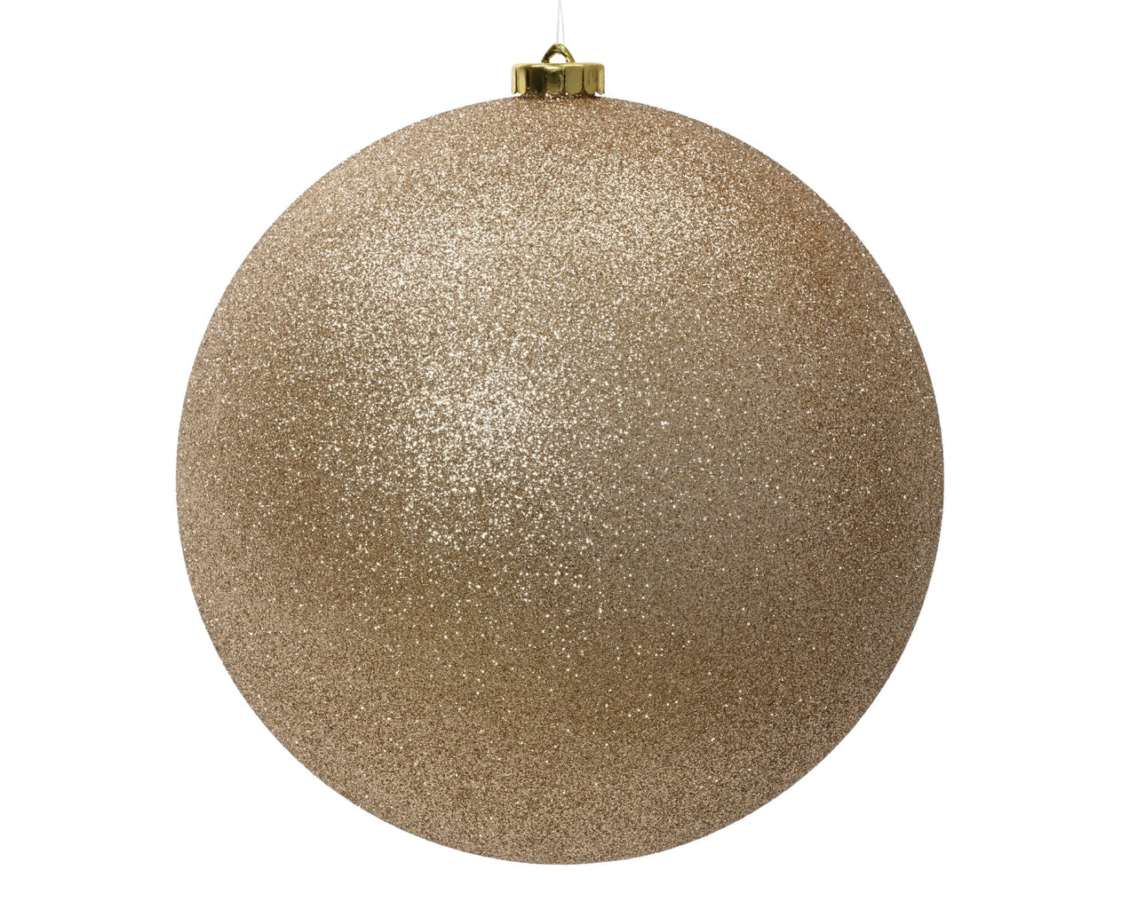 10" Pearl Glitter Ball Ornament