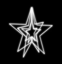 2 FT 3D Freedom Star Cool White LED