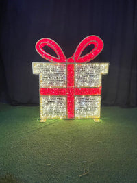 7 FT X 6 FT 3D Gift Boarm White With Cool White Flashing Effect