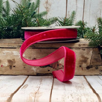 Hot Pink Velvet Taffeta Ribbon 1 Inch x 10 Yards