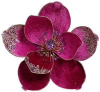 Elegant Glitter Magnolia  4.5 Inches