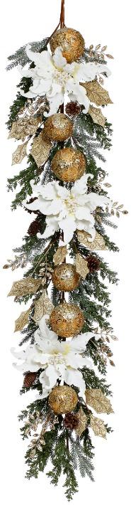 Holiday Floral Garland  6 Feet