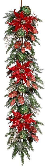 Elegant Floral Garland  6 Feet