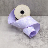 Lovely Lavender Linen Ribbon 2.5 Inch x 10 Yards