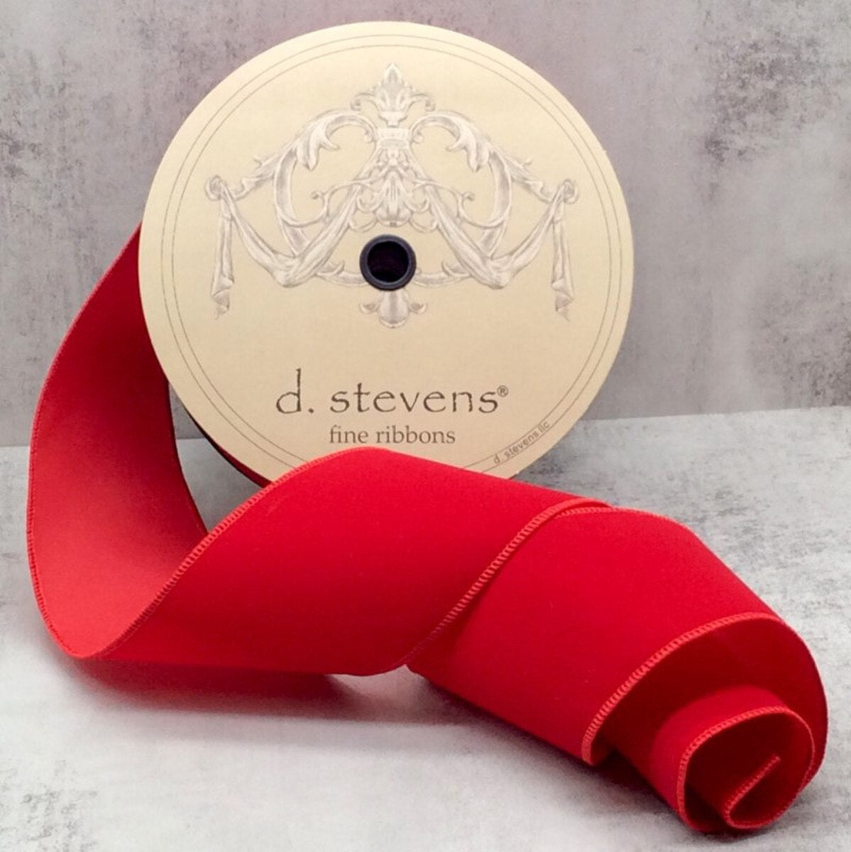 Weather Resistant Red Velvet Ribbon 4 Inch x 50 Yards