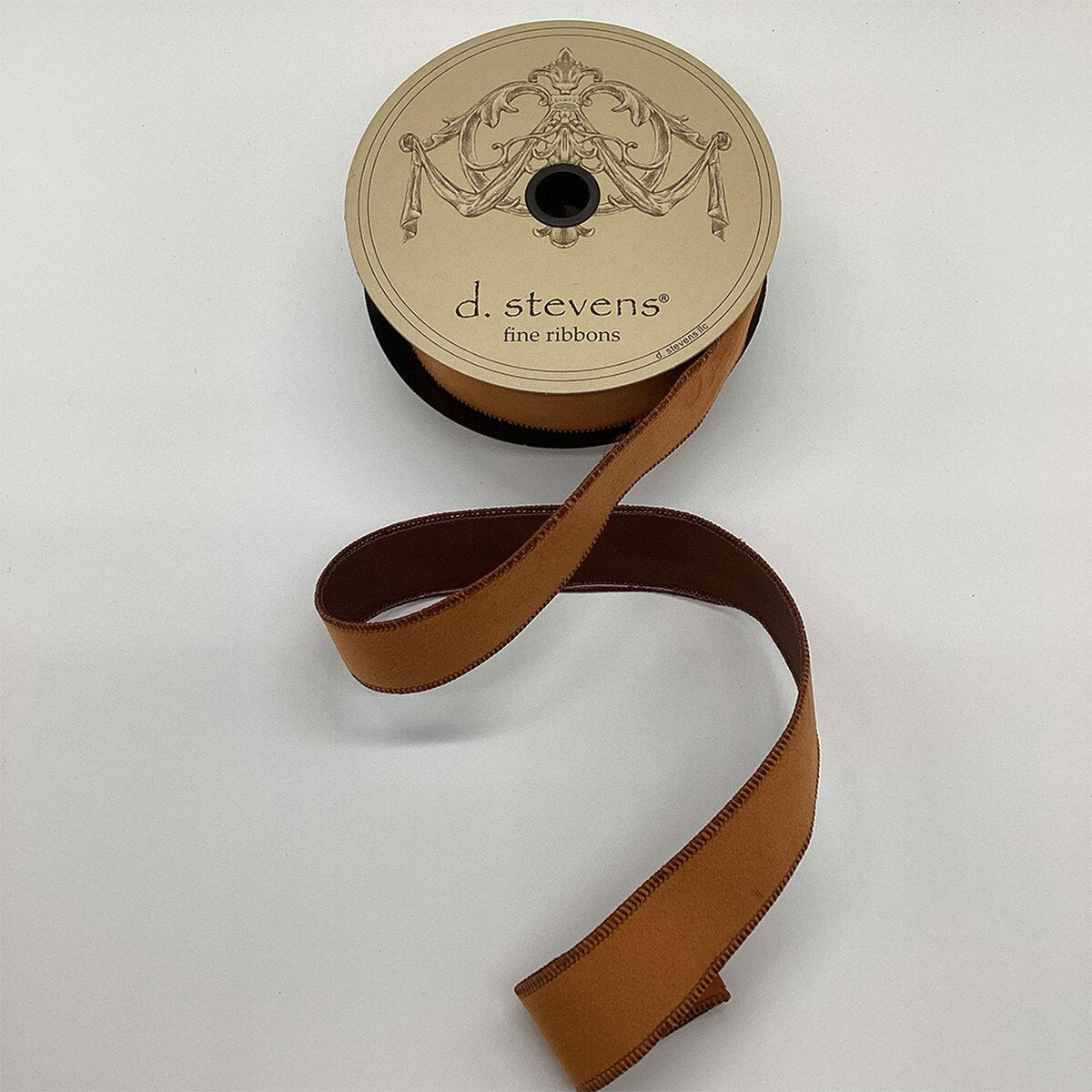 Copper Velvet Taffeta Ribbon 1.5 Inch by 10 Yards