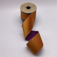 Purple Orange Taffeta Ribbon 2.5 Inch x 10 Yards
