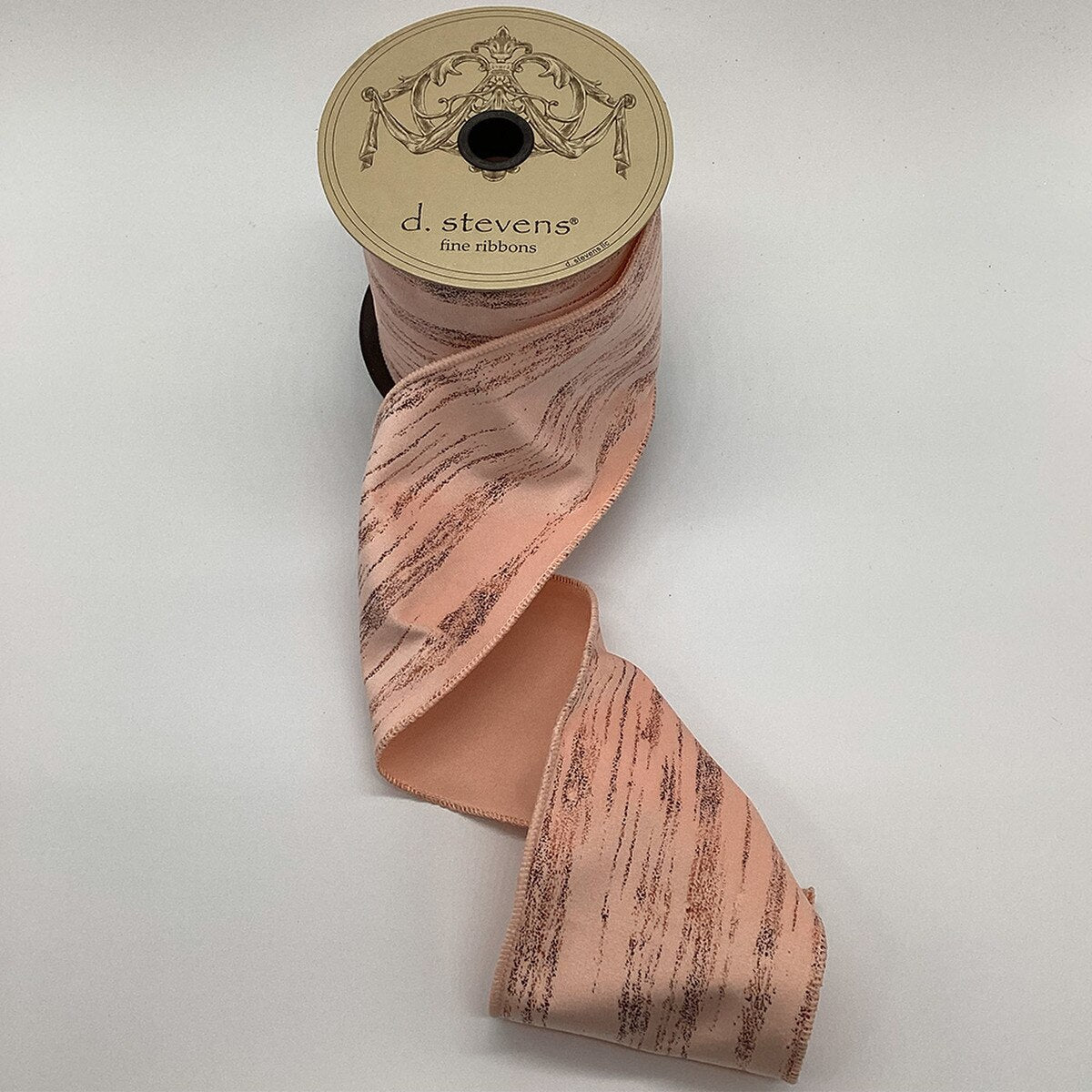 Limestone Suede Pink Ribbon 4" x 10 Yds