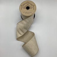 Alabaster Metallic Basket Weave Ribbon 4 Inch x 10 Yds
