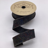 Heathered Grey Felt Ribbon 1.5 Inch x 10 Yards