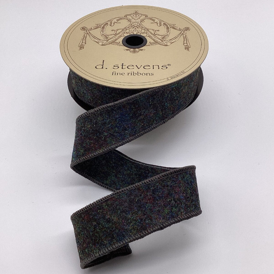 Heathered Grey Felt Ribbon 1.5 Inch x 10 Yards