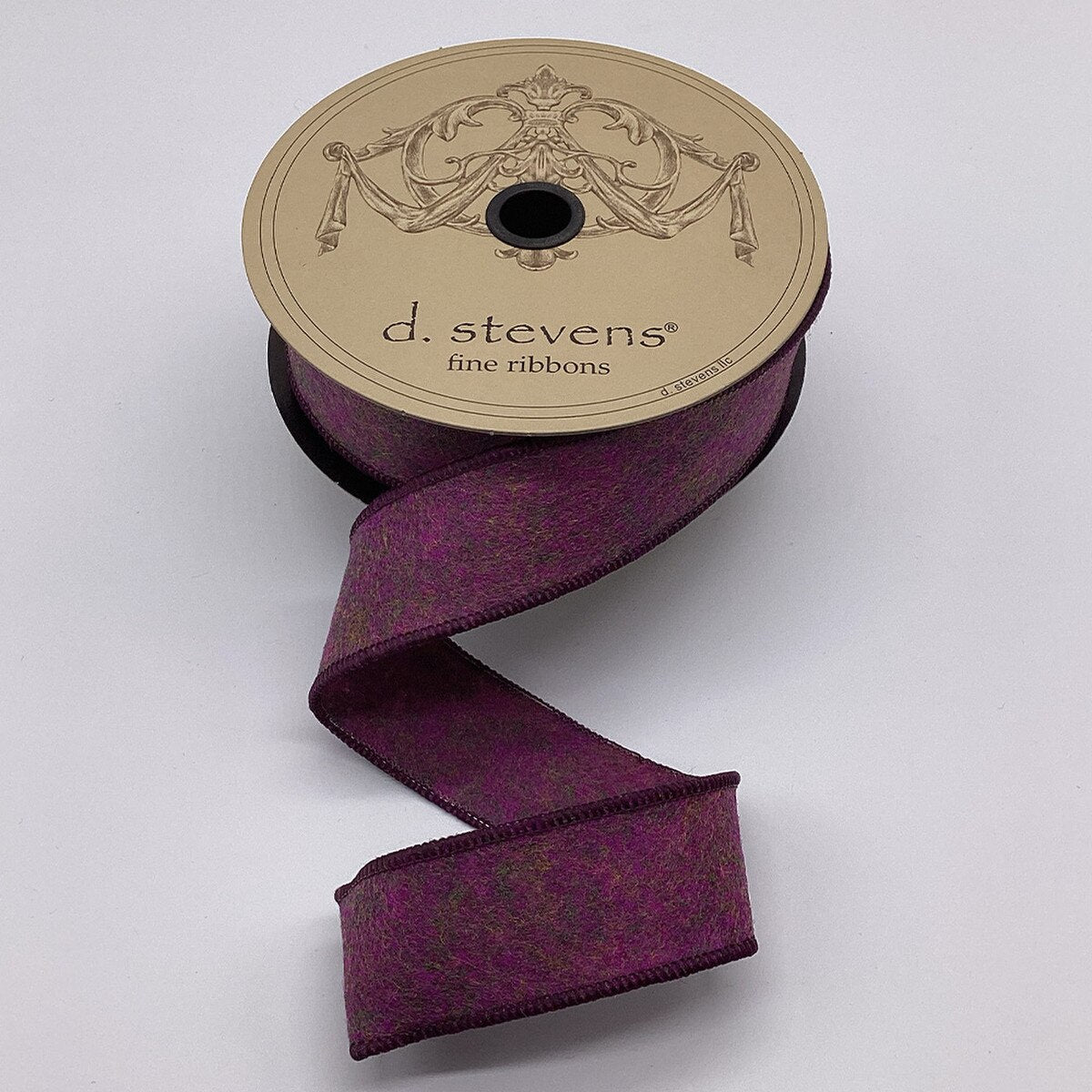Plum Heathered Felt Ribbon 1.5 Inch x 10 Yards