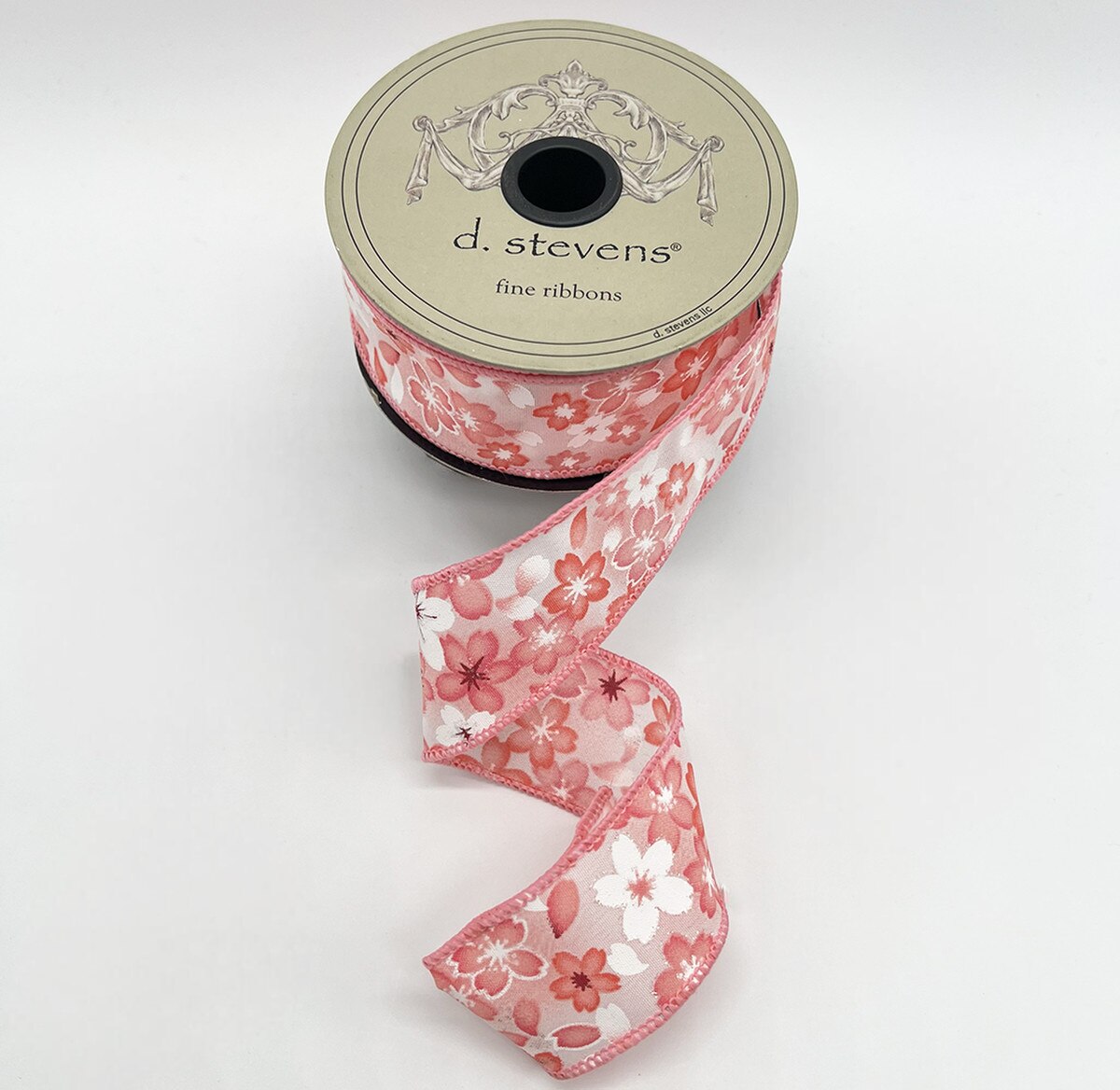 Cherry Blossom Poplin Ribbon Dark Pink 1.5" x 10 Yds
